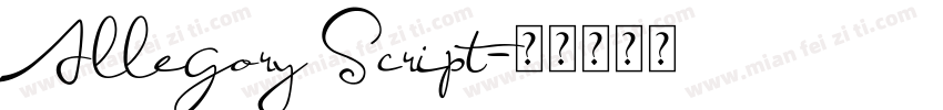 Allegory Script字体转换